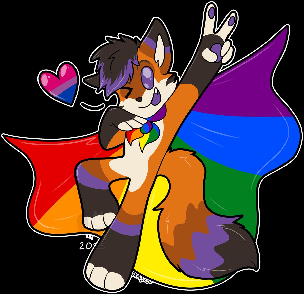 Happy pride month!! 🌈🌈

🎨: <a href="/MaskedMerchantZ/">Busy Merchant 🪡🎨@ Home🧵</a>