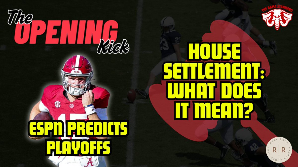 pettey_daniel's tweet image. 🔥NCAA House Settlement Approved: What does it mean for #CFB25?🔥
@CoachGVDixon, @ATS_Sportshow and I answer tonight - 7c/8e on "The Opening Kick"
📢Join in with your questions!
youtube.com/live/YSqjlYkw4……
#CFB25 #RollTide #HottyToddy #LSUTigers #Longhorns
@TheBamaStandard