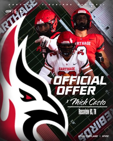 mickcasto's tweet image. Hard works pays off! Blessed to receive an offer from @CoachPopino @Firebirds_FB, thank you for believing in me. Thank you to all my coaches @RossviewFTBL @JamesWilhoit25 
@CoachGantz 
@Shaynegraham17 
@jkhood03