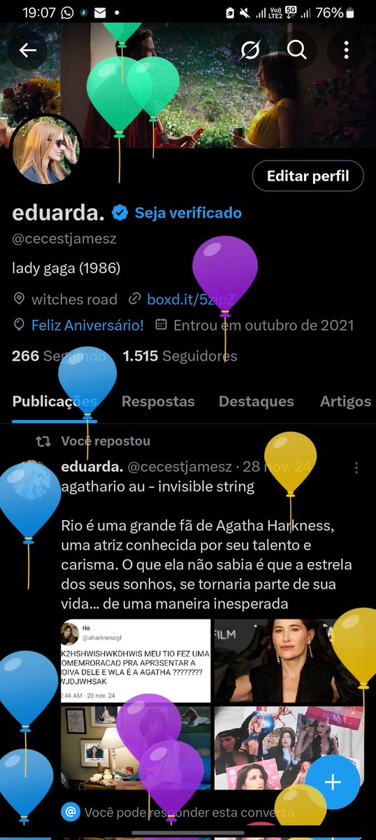 ESQUECI QUE SUBIA BALÃO