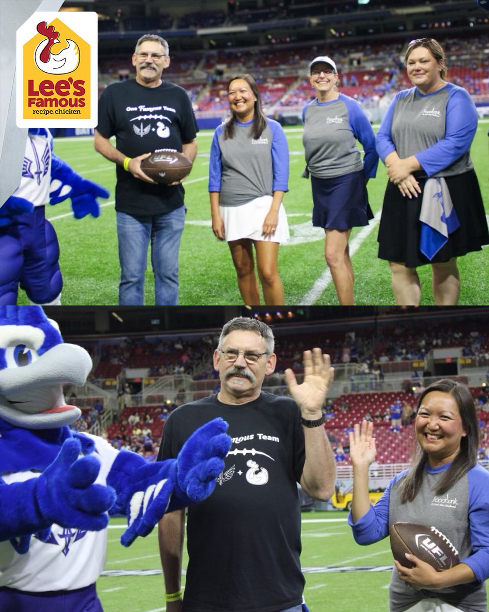 St. Louis Battlehawks (@xflbattlehawks) on Twitter photo thank you <a href="/LeesFamousChick/">Lee's Famous Chicken</a> for presenting the game ball to staff members of <a href="/STLFoodbank/">St. Louis Area Foodbank</a> ๐ thank you <a href="/LeesFamousChick/">Lee's Famous Chicken</a> for presenting the game ball to staff members of <a href="/STLFoodbank/">St. Louis Area Foodbank</a> ๐