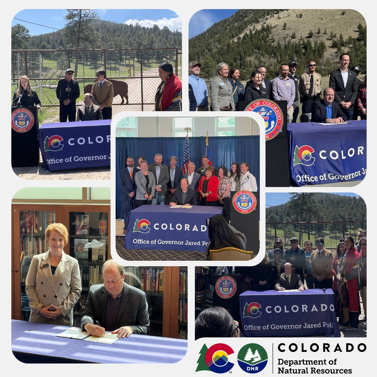 Bill signing season is a wrap. We were proud to see key DNR legislation passed this session, from mining regulations, water supply mapping and tougher wildlife trafficking penalties. Big thanks to <a href="/GovofCO/">Governor Jared Polis</a>, state legislators and all divisions. Learn more: bit.ly/3Tg6nQJ