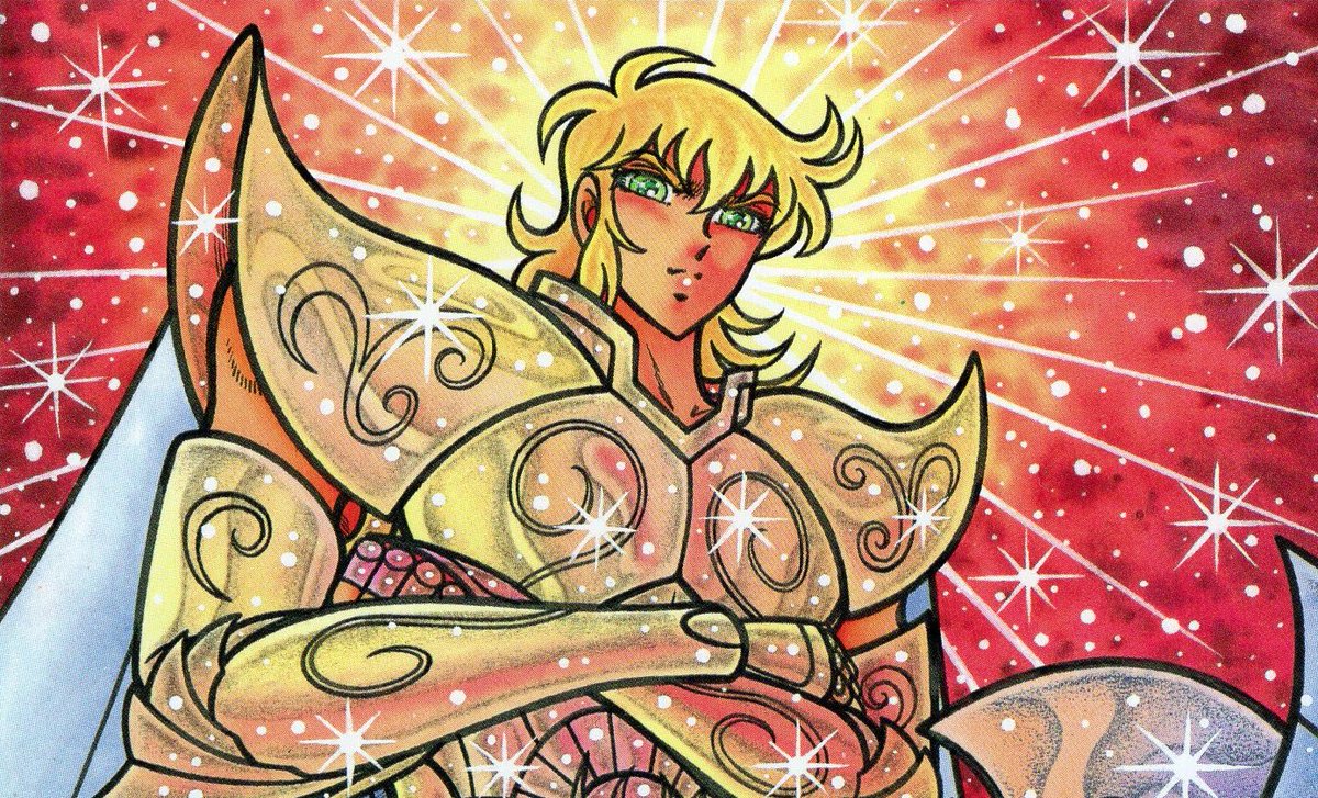 Randal_Pi's tweet image. ☀️Apollon le dieu du soleil, tel qu'il apparaît dans le doujinshi sur Saint Seiya par Iro Sakamihara. Même si l'armure est plus rudimentaire que celle de son homologue de Next Dimension, son visage est plus proche de l'idée que l'on se fait de ce dieu #SaintSeiya #聖闘士星矢