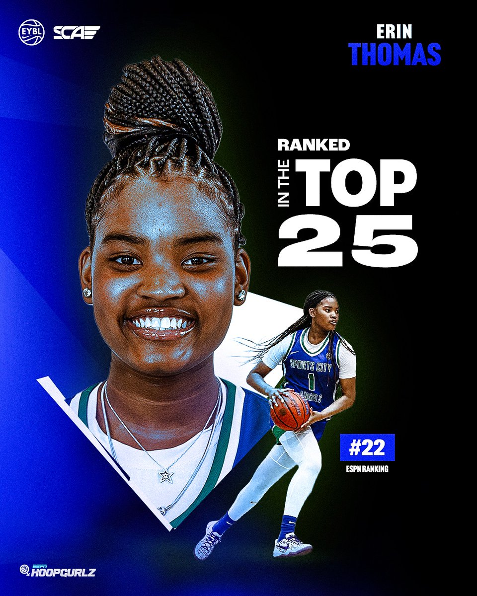 Shoutout to Erin Thomas on being ranked ESPNw Top 25! 🌟🌟🌟

#SCAFam #EliteMindset #EYBL2025 #RoadtoChi #JustDoIt #espnw