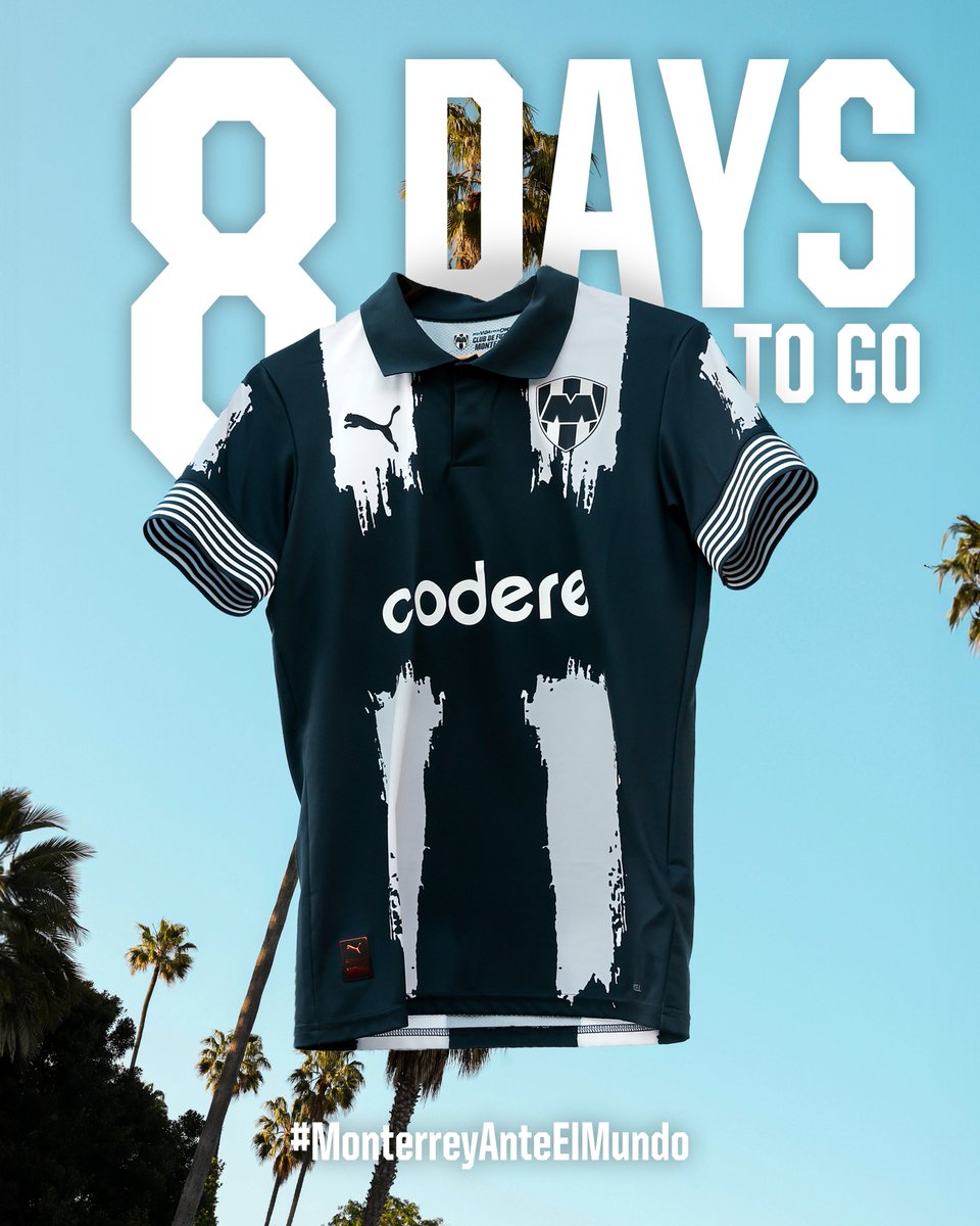 Rayados English (@wearerayados) on Twitter photo We are 8⃣ days away from our <a href="/FIFACWC/">FIFA Club World Cup</a> debut. 🏆
#MonterreyAnteElMundo | #TakeItToTheWorld We are 8⃣ days away from our <a href="/FIFACWC/">FIFA Club World Cup</a> debut. 🏆
#MonterreyAnteElMundo | #TakeItToTheWorld