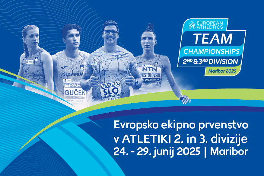 Vabljeni na ogled evropskega ekipnega prvenstva 2. in 3. divizije. Vstopnice za vrhunski atletski dogodek so še na voljo. Slovenska reprezentanca bo v lovu na preboj v 1. divizijo potrebovala vašo pomoč s tribun!

Vstopnice na <a href="/EventimSi/">Eventim Si</a>