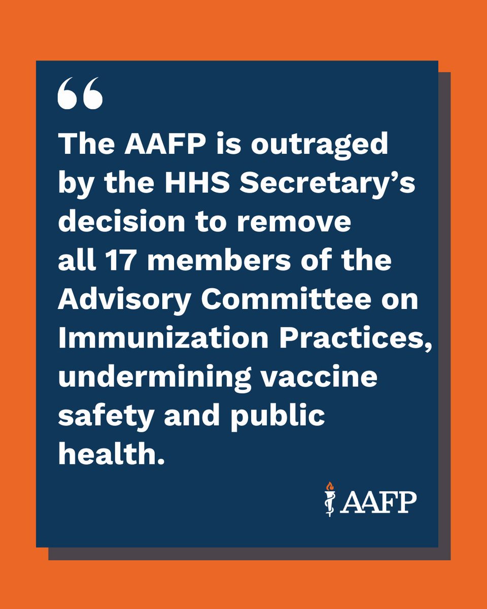 aafp's tweet image. Today the HHS Secretary made an announcement that will cripple the health care system's ability to prepare for the fall respiratory season. The #AAFP will always fight for family medicine and public health.