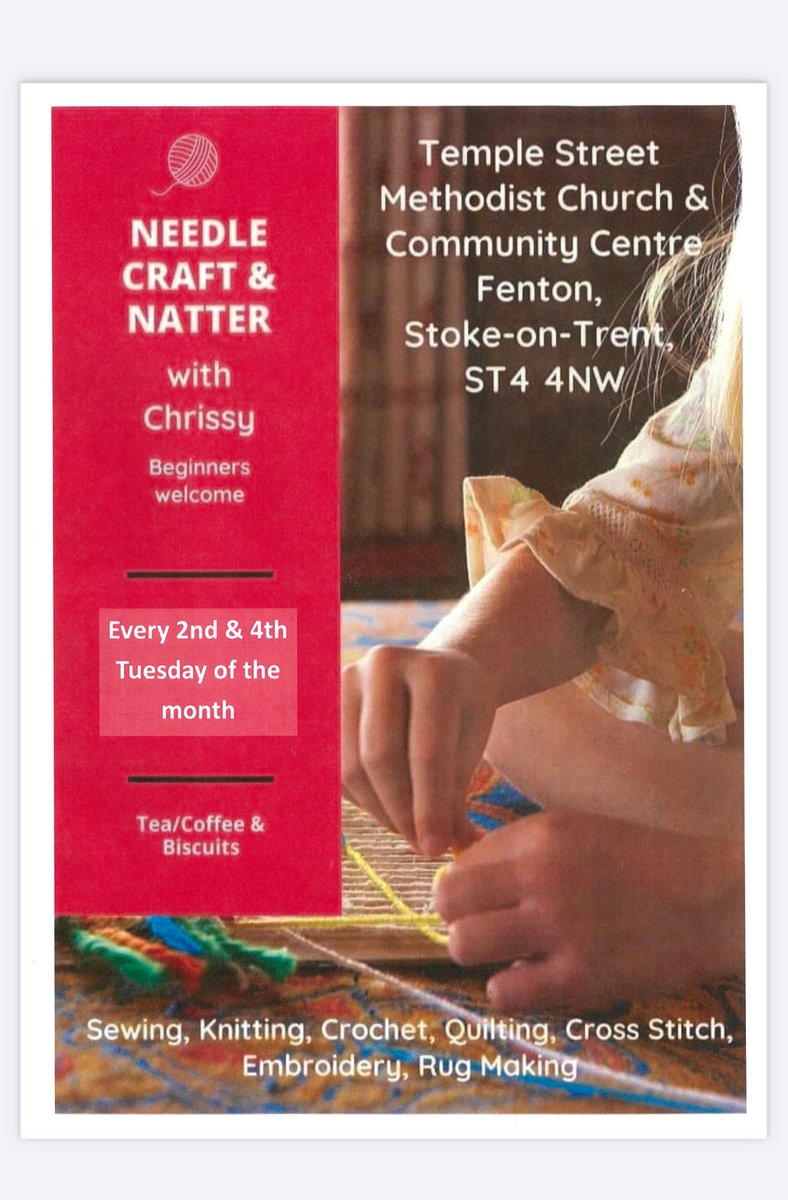 Temple St Methodists (@templestfenton) on Twitter photo An old friend of <a href="/TempleStFenton/">Temple St Methodists</a>, the irrepressible Paula White from <a href="/BBCRadioStoke/">BBC Stoke & Staffordshire</a>, is paying a visit to our Needlecraft & Natter group this Tuesday afternoon, 10th June 2025.
If you'd like to pop in and say hello, Paula and the Natterers would be delighted to see you! An old friend of <a href="/TempleStFenton/">Temple St Methodists</a>, the irrepressible Paula White from <a href="/BBCRadioStoke/">BBC Stoke & Staffordshire</a>, is paying a visit to our Needlecraft & Natter group this Tuesday afternoon, 10th June 2025.
If you'd like to pop in and say hello, Paula and the Natterers would be delighted to see you!