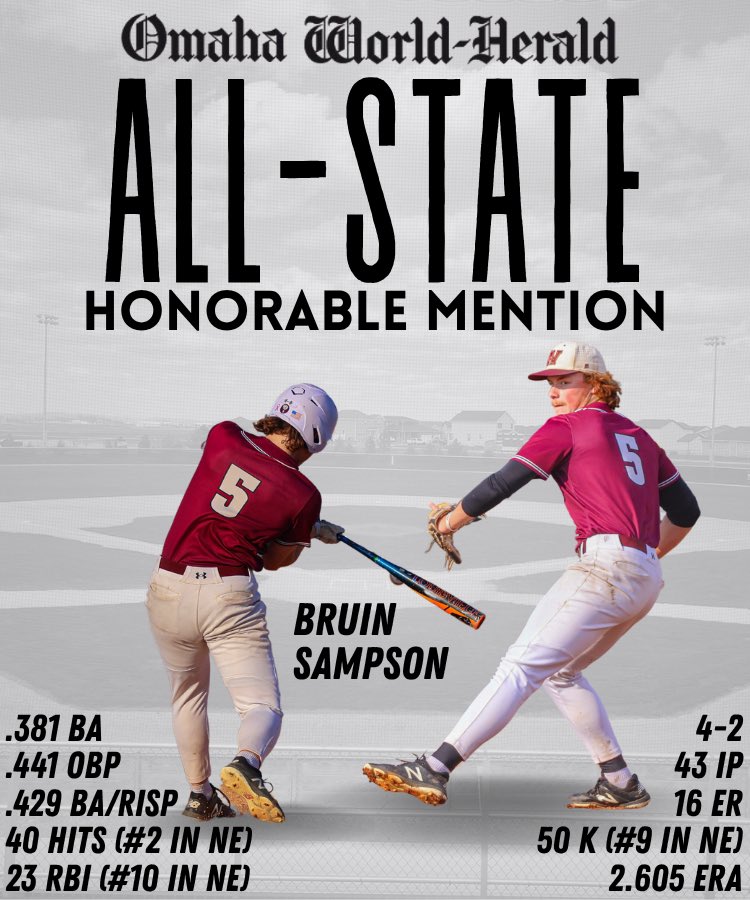 Waverly Vikings Baseball (@waverlybase_v) on Twitter photo Congrats <a href="/bbsamp_15/">bruin sampson</a> !
Omaha World-Herald
๐ All State Honorable Mention ๐คทโโ๏ธ
Weโre incredibly proud of YOU. Your hard work, dedication, and grit have truly paid off. Youโve earned this recognition, and itโs amazing to see your name among the best.
#ACE #FAMILY Congrats <a href="/bbsamp_15/">bruin sampson</a> !
Omaha World-Herald
๐ All State Honorable Mention ๐คทโโ๏ธ
Weโre incredibly proud of YOU. Your hard work, dedication, and grit have truly paid off. Youโve earned this recognition, and itโs amazing to see your name among the best.
#ACE #FAMILY