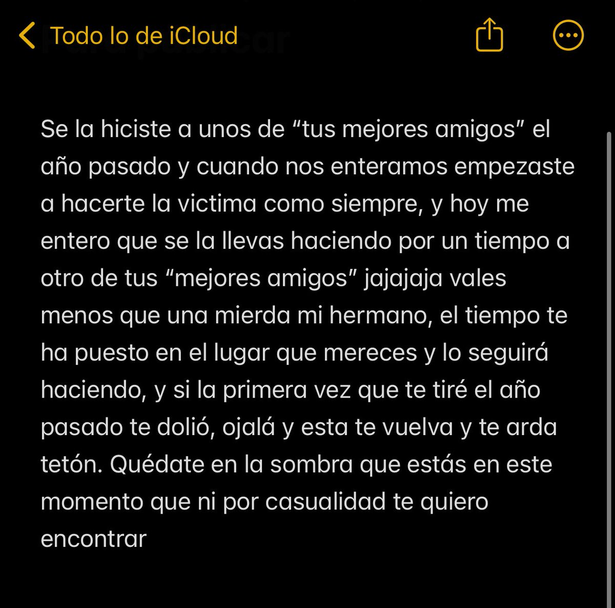 para vos amor, con mucho cariño