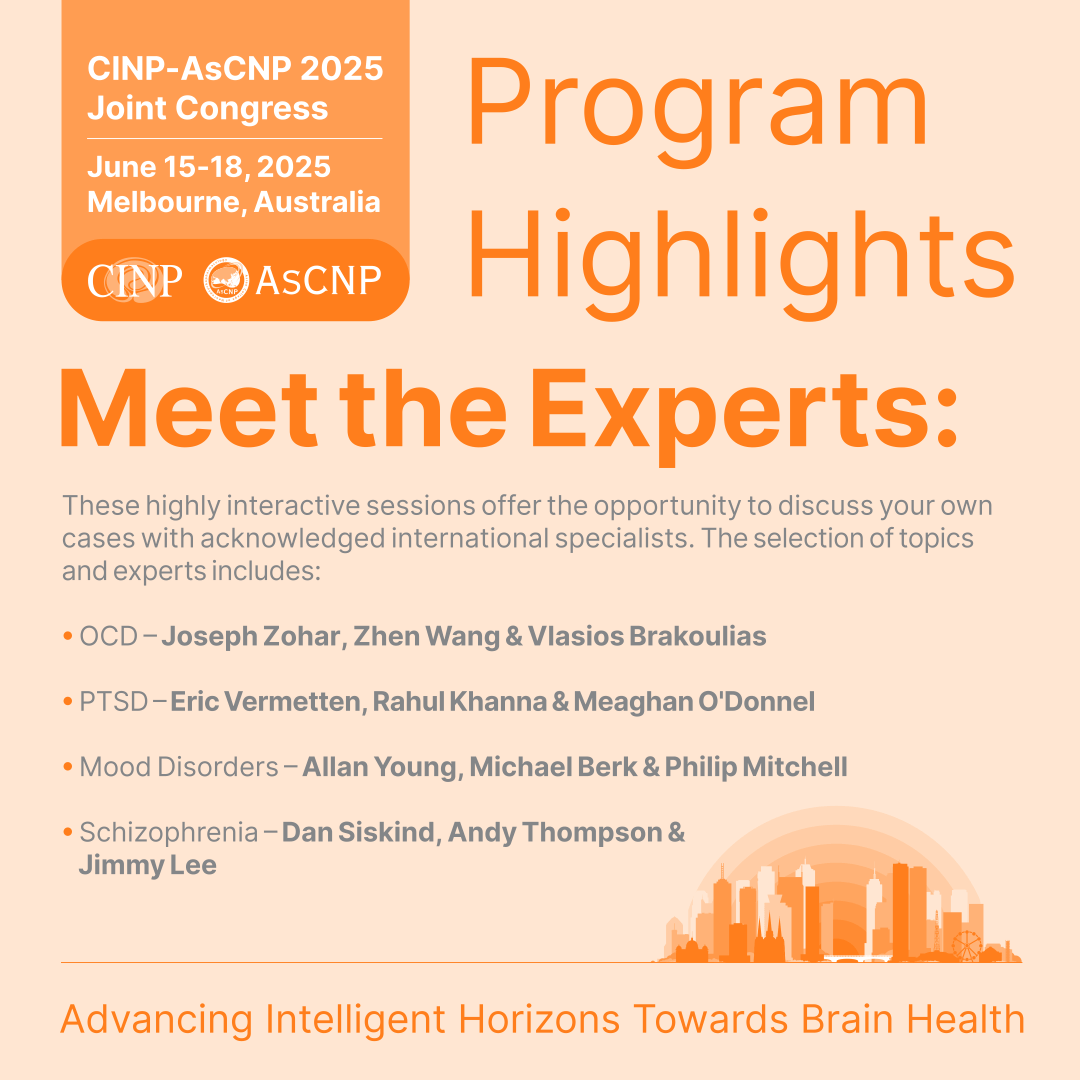 theCINP's tweet image. Discuss challenging cases with global experts at CINP-AsCNP 2025!
Submit your case (5–10 min, max 7 slides) on OCD, PTSD, Bipolar Disorder or Schizophrenia to info@cinp.org by 13 June.
3–4 will be selected for presentation—don’t miss this opportunity!
#cinp2025 #psychiatry