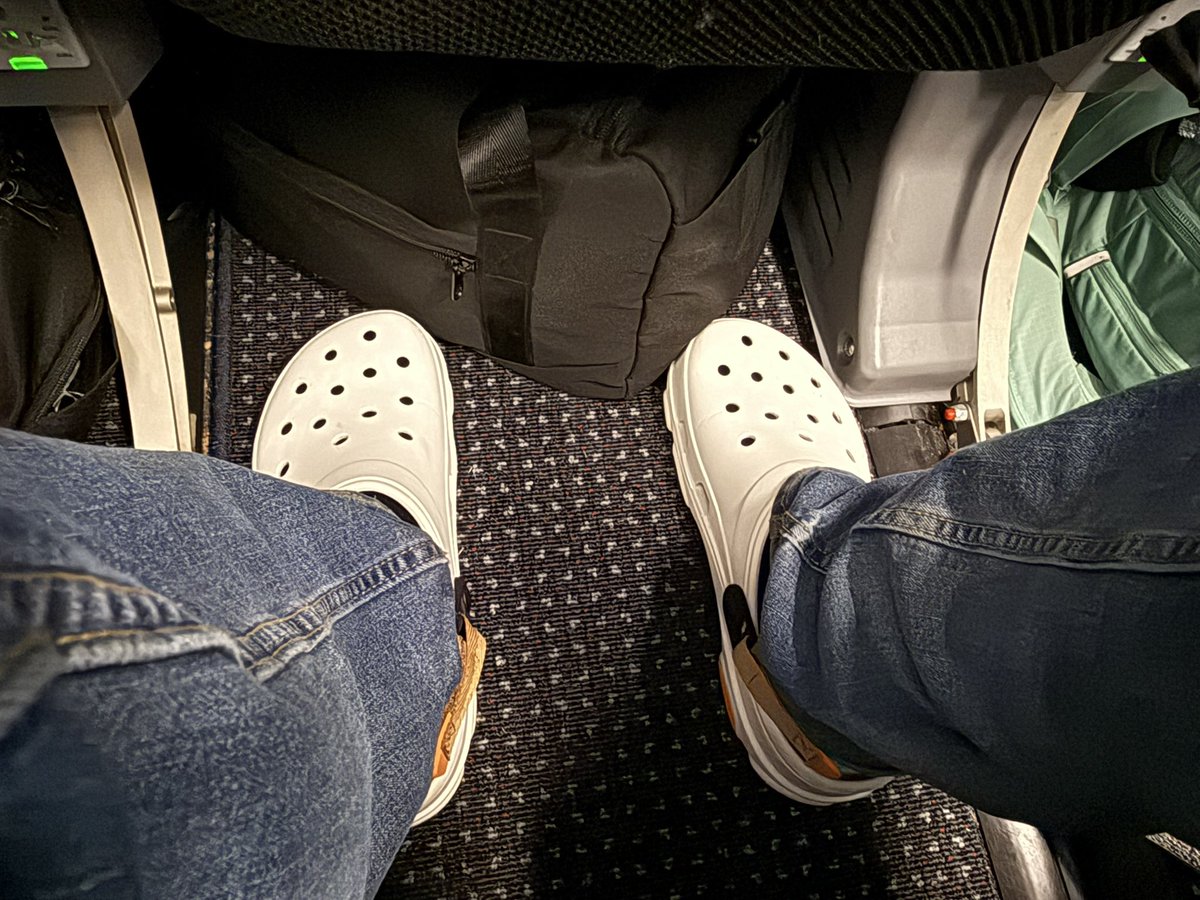 I am 100% getting hammered on this flight. Now you know why I bought the fuckin crocs!