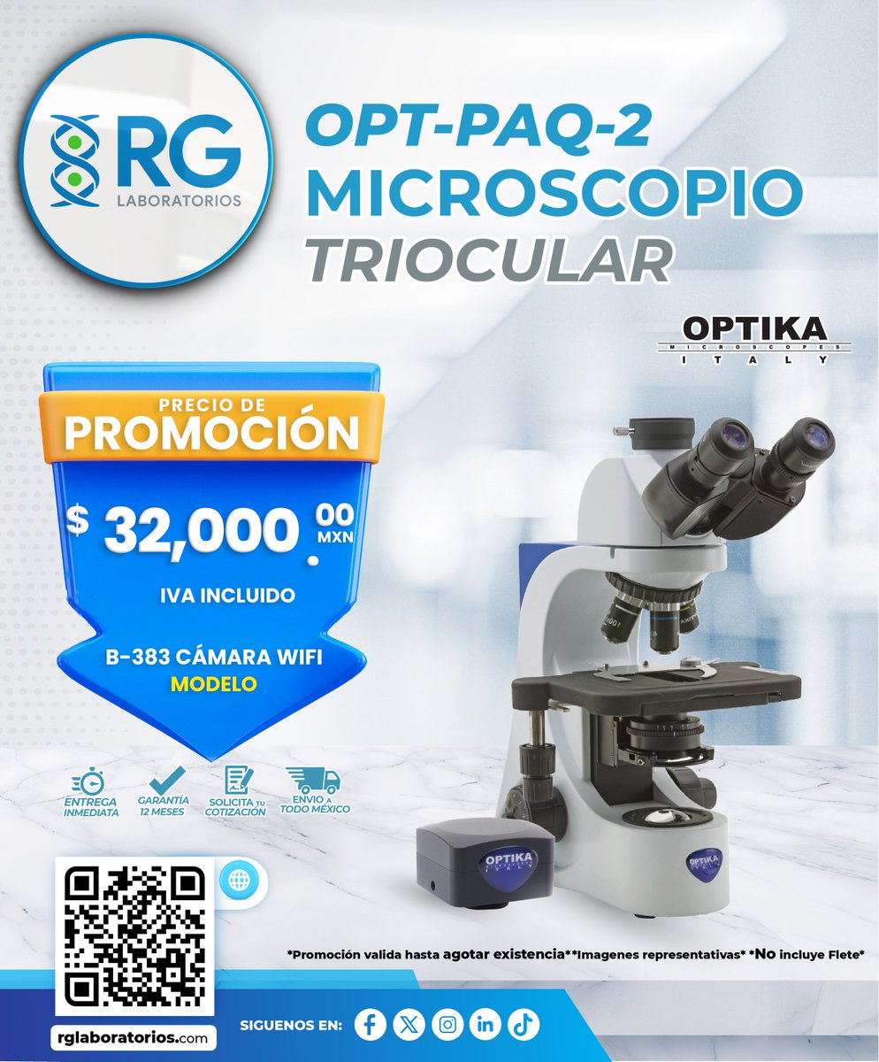 𝗢𝗣𝗧-𝗣𝗔𝗤-𝟮
𝙈𝙞𝙘𝙧𝙤𝙨𝙘𝙤𝙥𝙞𝙤 𝙏𝙧𝙞𝙤𝙘𝙪𝙡𝙖𝙧 con Cámara Wifi 𝘽-𝟯𝟴𝟯
Observa lo invisible con claridad. 🔬🧫
Una herramienta esencial para laboratorios de 𝙞𝙣𝙫𝙚𝙨𝙩𝙞𝙜𝙖𝙘𝙞𝙤́𝙣 y 𝙗𝙞𝙤𝙩𝙚𝙘𝙣𝙤𝙡𝙤𝙜𝙞́𝙖. ¡Explora cada célula con precisión! 🧬