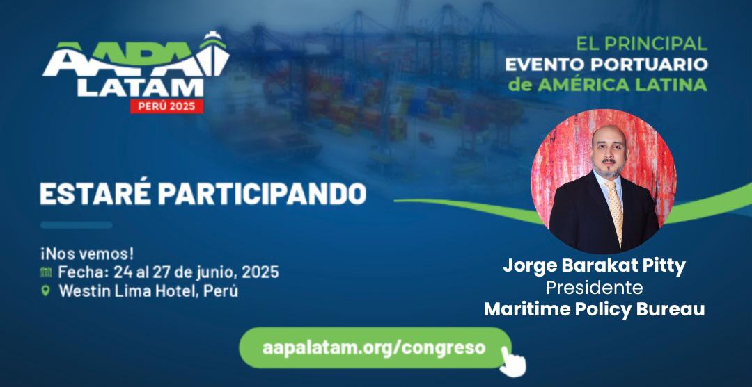 JORGE BARAKAT PITTY (@jorge_barakat) on Twitter photo En AAPA LATAM 2025 en Perú, <a href="/MPolicyBureau/">Maritime Policy Bureau</a> se honra en acompañar a nuestros socios de <a href="/prodevelop/">Prodevelop</a> para presentar Posidonia Port Solutions, una suite tecnológica que transforma la gestión portuaria.
📍 Visítanos en el Stand E‑61
#AAPALATAM2025 #SmartPorts #MPB #Prodevelop En AAPA LATAM 2025 en Perú, <a href="/MPolicyBureau/">Maritime Policy Bureau</a> se honra en acompañar a nuestros socios de <a href="/prodevelop/">Prodevelop</a> para presentar Posidonia Port Solutions, una suite tecnológica que transforma la gestión portuaria.
📍 Visítanos en el Stand E‑61
#AAPALATAM2025 #SmartPorts #MPB #Prodevelop