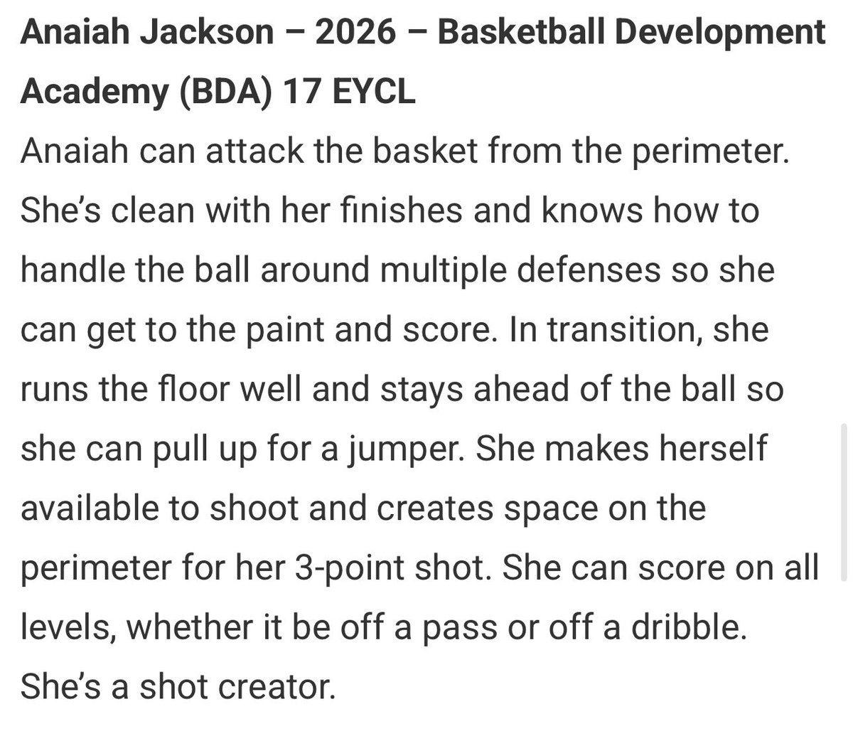 anaiah_j23's tweet image. Thank you @JrAllStarBB for the evaluation of my performance during EYCL Session 2.🙏🏽@BDARAVENSBBALL @HLRhoops