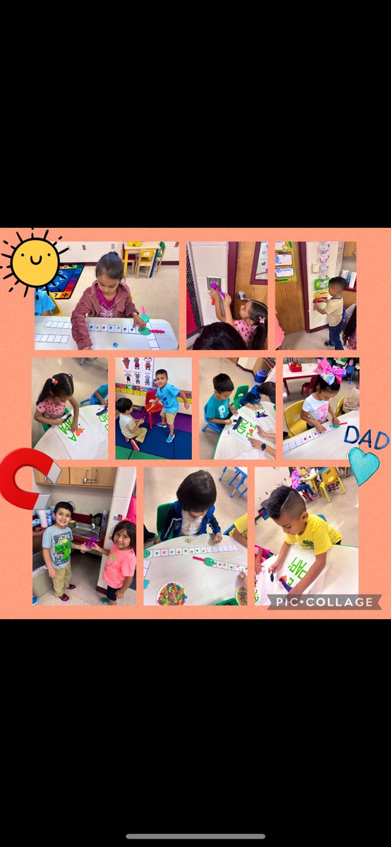 Pre-K students are exploring magnets and patterns while learning in two languages! 🧲🔷 We’re also getting ready to celebrate our amazing dads for Father’s Day! 💙👨‍👧‍👦 #DualLanguage #SummerLearning <a href="/rosemarycleal/">R Leal</a>