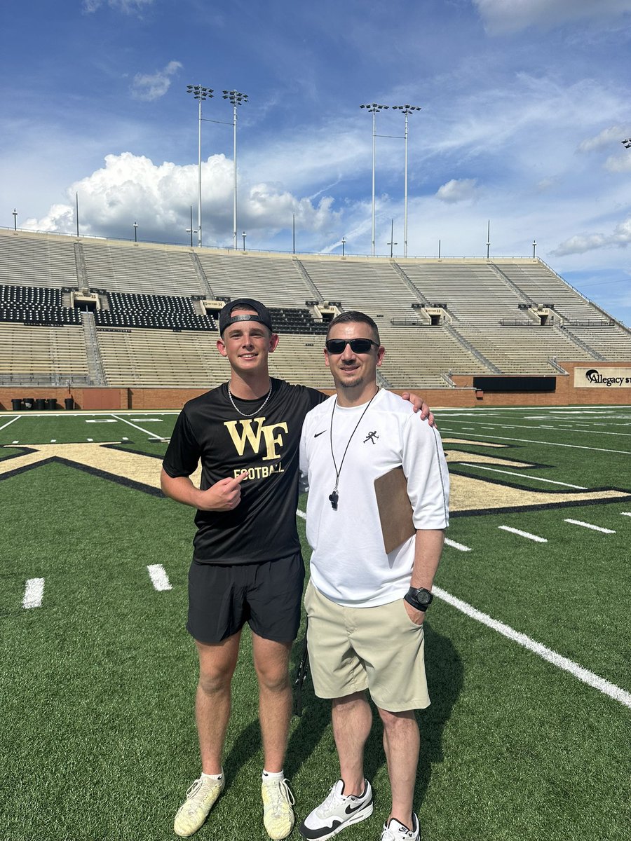 Ford Fehling (@fordfehling) on Twitter photo Great day at the Wakeforest Specialists camp with <a href="/WhitworthN/">Nick Whitworth</a> and <a href="/CoachPurling/">Rhett Purling</a>. Won kickoff competition and did well in field goal. Can’t wait for what’s next!
<a href="/DanOrnerKicking/">DanOrnerKicking</a> <a href="/MattWogan6/">Matt Wogan</a> <a href="/coach_carter77/">Aubrey Carter</a> <a href="/JMiller005/">Coach Miller</a> Great day at the Wakeforest Specialists camp with <a href="/WhitworthN/">Nick Whitworth</a> and <a href="/CoachPurling/">Rhett Purling</a>. Won kickoff competition and did well in field goal. Can’t wait for what’s next!
<a href="/DanOrnerKicking/">DanOrnerKicking</a> <a href="/MattWogan6/">Matt Wogan</a> <a href="/coach_carter77/">Aubrey Carter</a> <a href="/JMiller005/">Coach Miller</a>