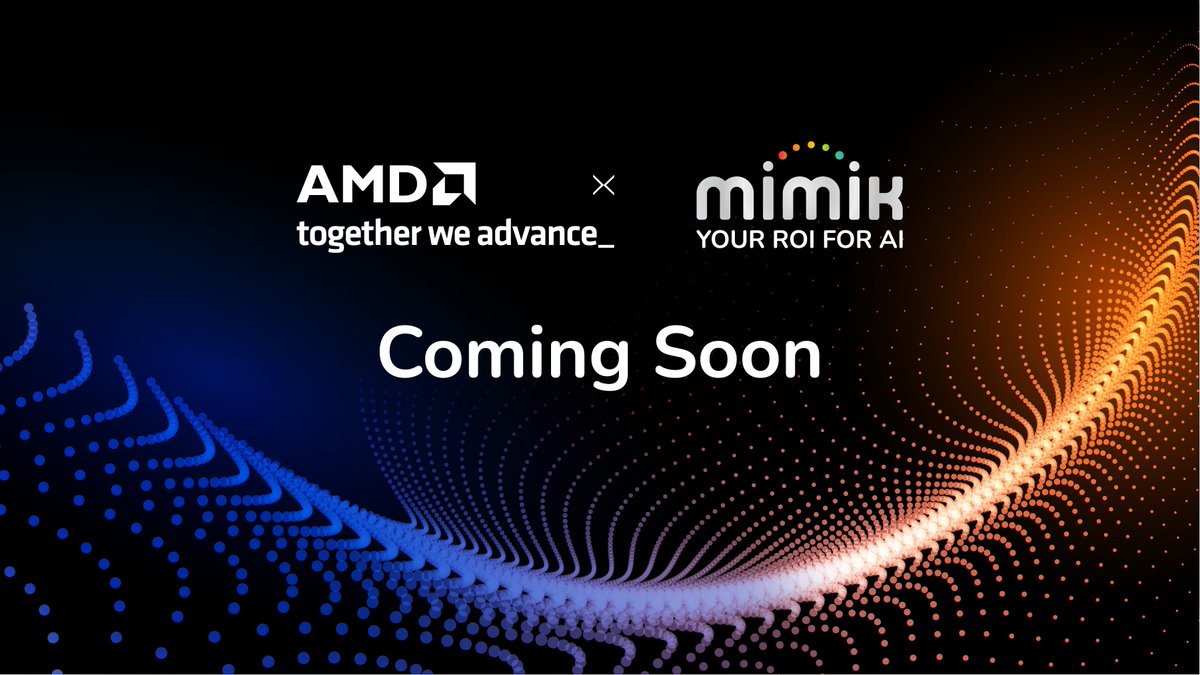 mimiktech's tweet image. Stay Tuned ...

#AgenticAl #DFC_Al #AlExecution #InferenceAtScale #mimik #EdgeAl #BusinessEfficiency #AlInfrastructure #FutureOfAl #gtc #isasaac #KSA #UAE #GGC #AdvancingAl #GTCParis @siavashalamouti @SamArmani @Fayarjomandi @Carahsoft @aramco  @ADNOCGroup @ARKInvest @tmforumorg…