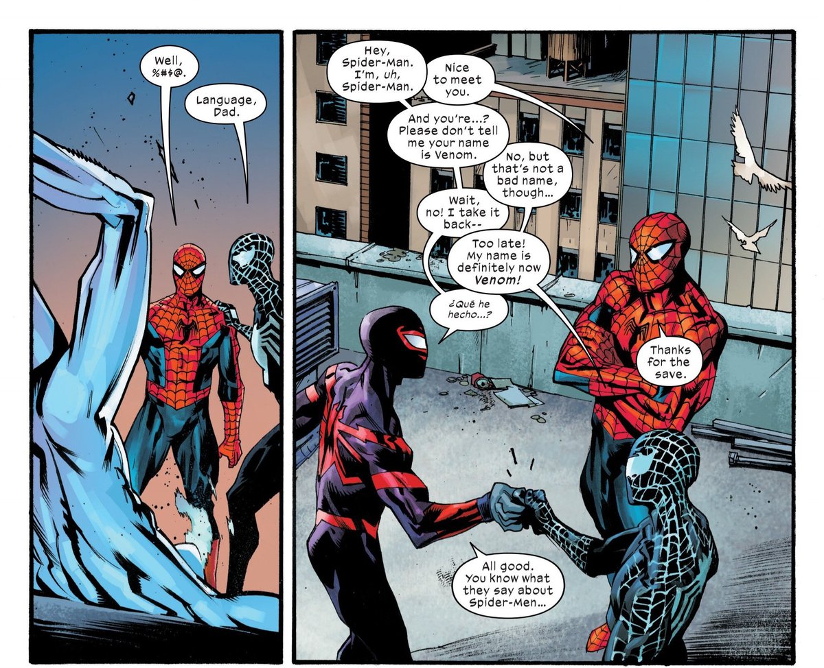 They Dap Between Miles Morales and Richard Parker is too clean! #milesmorales #Spiderman #MarvelComics