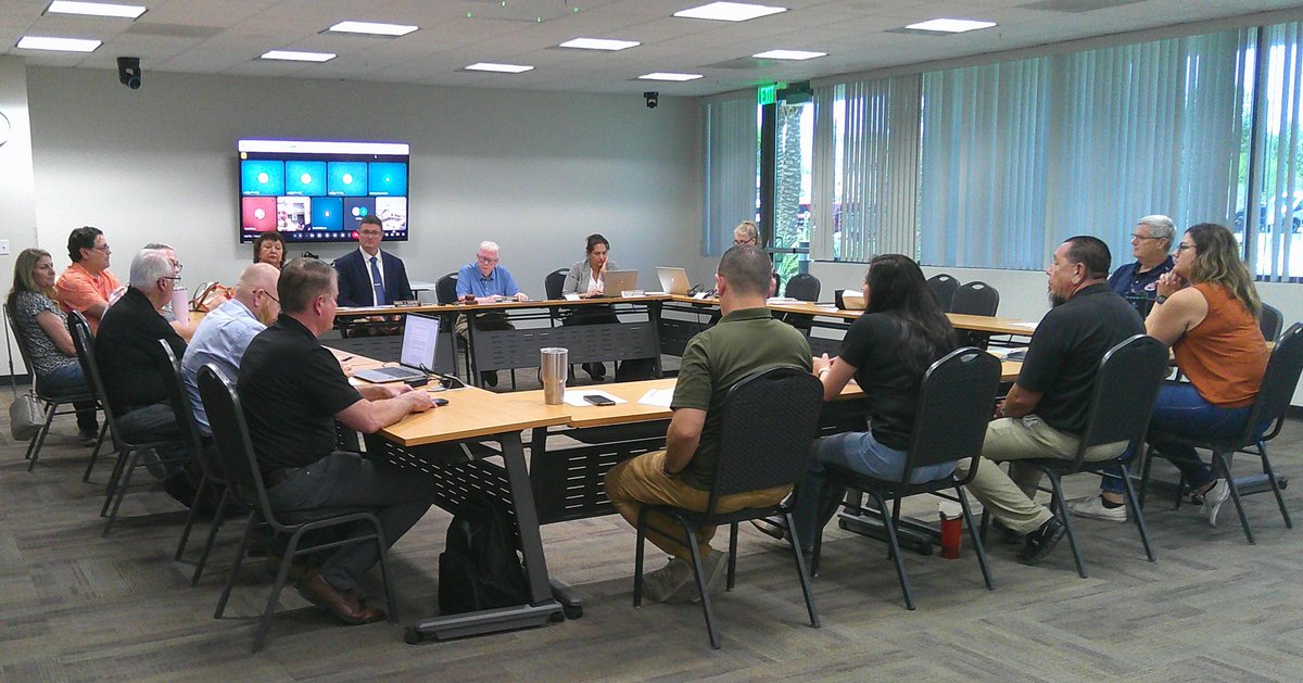 IndCommAZ's tweet photo. The Commission's June 5th meeting at Yuma City Hall was a great success! We express our gratitude to the @cityofyuma, Arizona, for hosting. It was well-attended, and the Commissioners appreciated the opportunity to connect with stakeholders in Southwest Arizona. #ICA https://t.co/pOl80VChSc