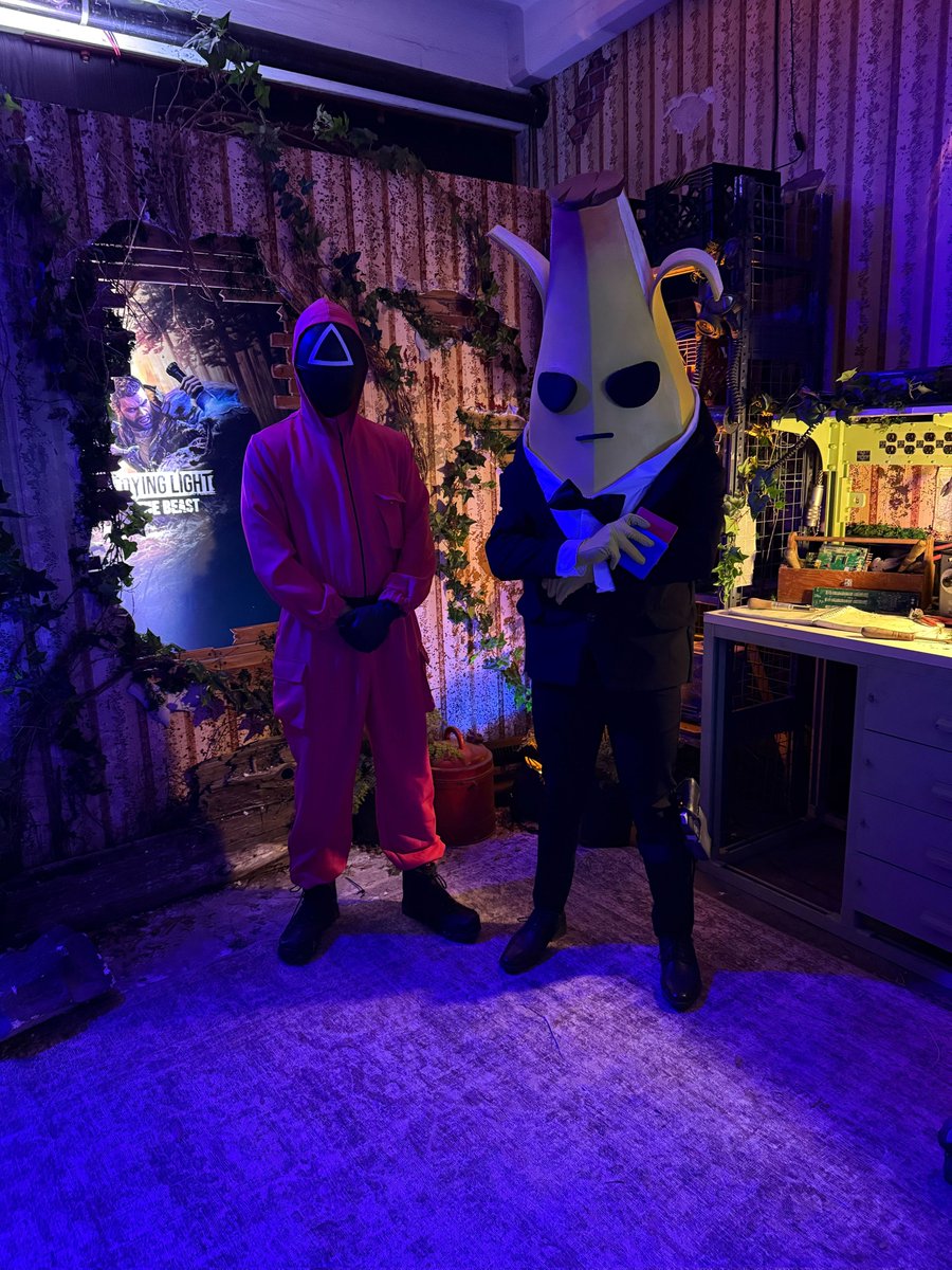 Got a few friends from <a href="/Fortnite/">Fortnite</a> at our booth 🔥🔥