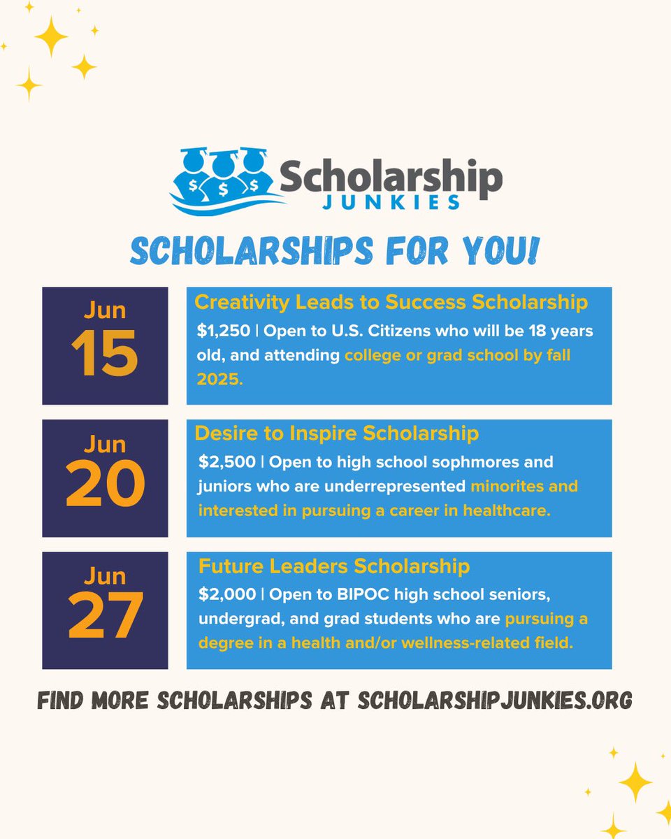 Scholarship Junkies tweet media