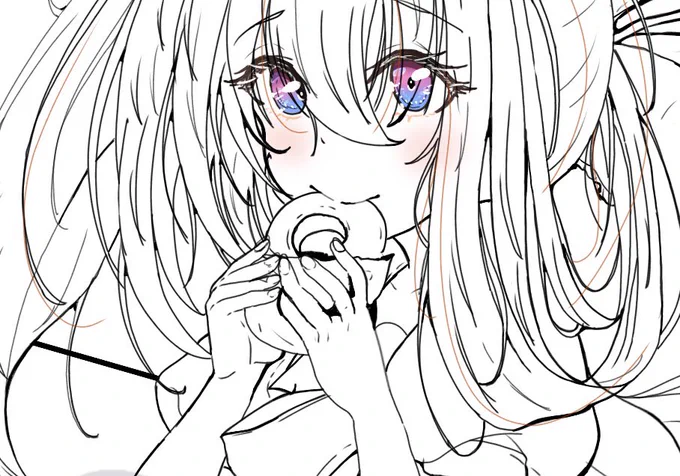 おはようございます 今日は急遽お休みに まったりイラスト進めてます