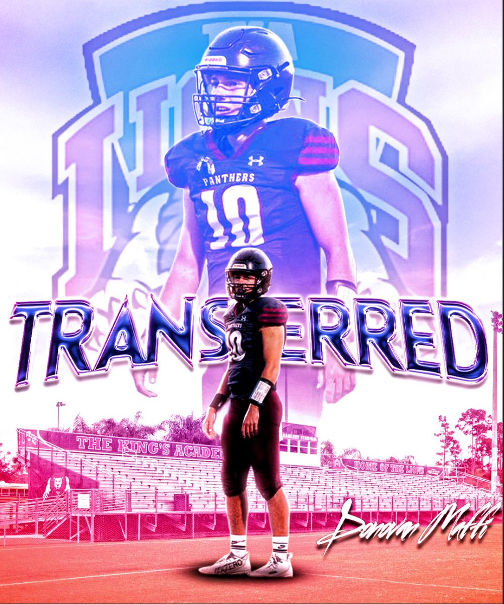 EraPrep's tweet photo. Breaking: 2027 QB Donovan Maffi (@Donovan_M10 ) has transferred to The King’s Academy, he tells the NewEraPrep staff https://t.co/5mtxZcsEfe