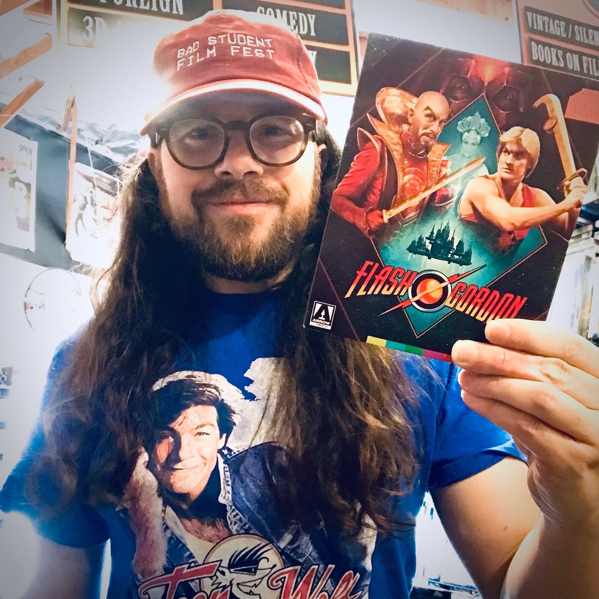 🎼FLASH! Ahhhh! 🎼
Scored the <a href="/ArrowFilmsVideo/">Arrow Video</a> of #FlashGordon at <a href="/cinefilevideo/">LA’s Best Movie Rental!</a>🤘 #savioroftheuniverse #queen #teenwolftoo #physicalmedia