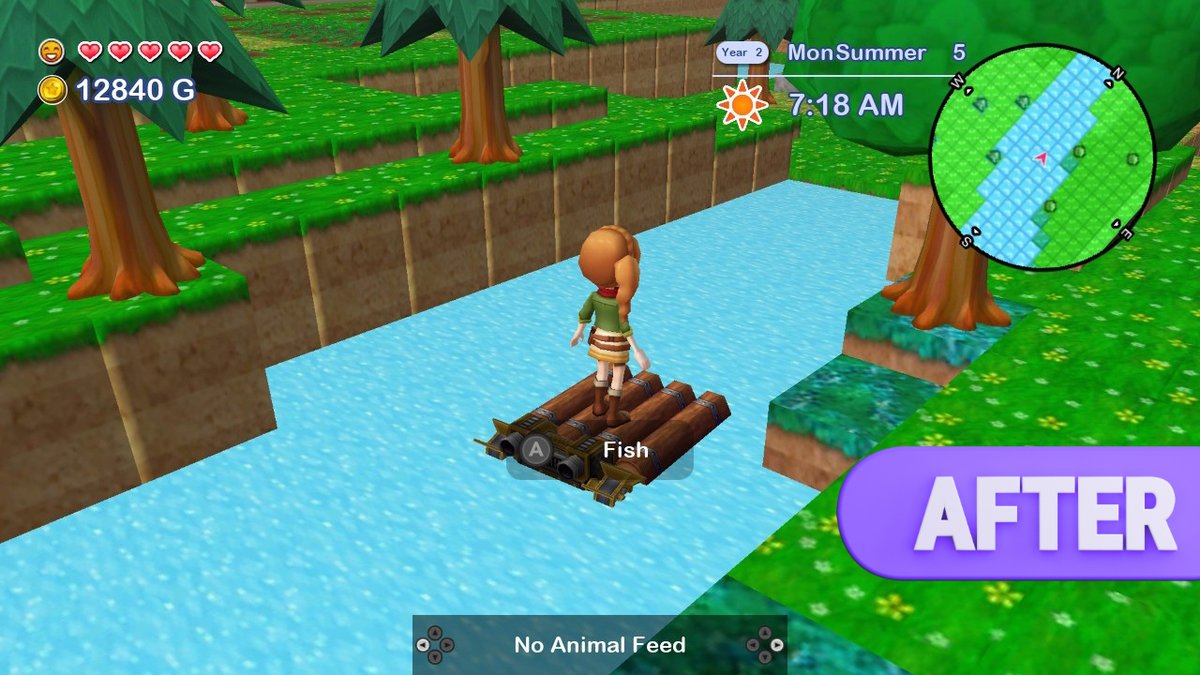 Natsume_Inc's tweet photo. Here is a side-by-side comparison of some of the changes made to Harvest Moon: Skytree Village when we updated it for Switch! What do you think?

Harvest Moon: The Lost Valley &amp; Skytree Village can be preordered today at: https://t.co/Nem8UoqD6D https://t.co/IrHjozzyhd
