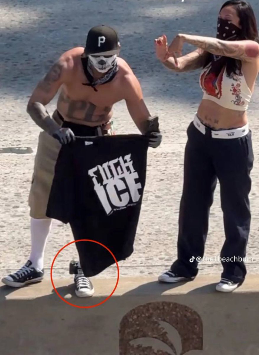 Rioter in Los Angeles is wearing an ankle monitor… You just can’t make this stuff up.
