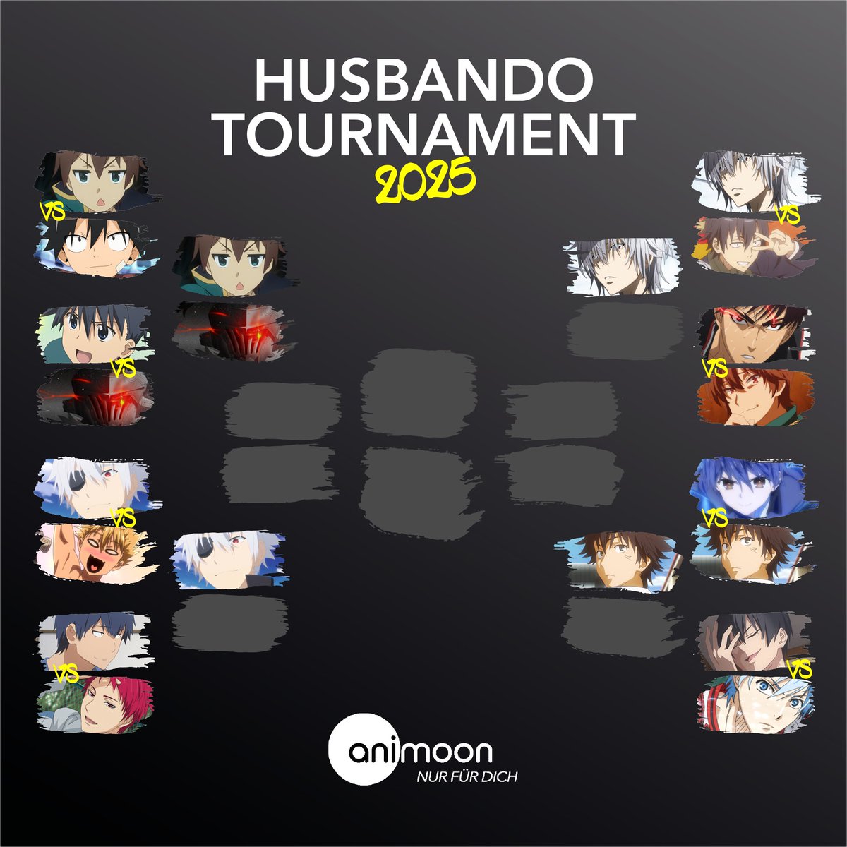 AniMoonAnime's tweet photo. HUSBANDO TOURNAMENT: Runde 1 – Match 6 🏀🩸
Taiga Kagami (Kurokos Basketball) 🆚 Keyarga (Redo of Healer)
🔥 Wer zieht in die nächste Runde ein? Kommentiere mit #Kagami oder #Keyarga und mach mit! 👇
📊 Im letzten Match hat sich Goblin Slayer durchgesetzt. https://t.co/ucGmuITtSs