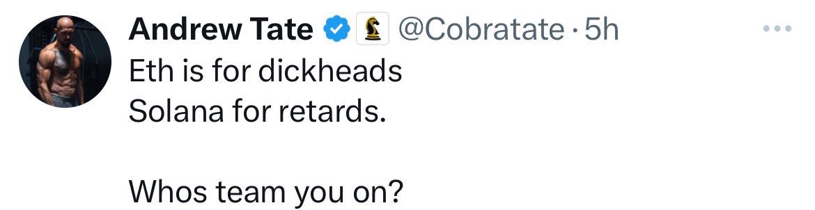 Fran_Vranic's tweet photo. @Cobratate Bro make up your mind https://t.co/WOT9oxcX8u