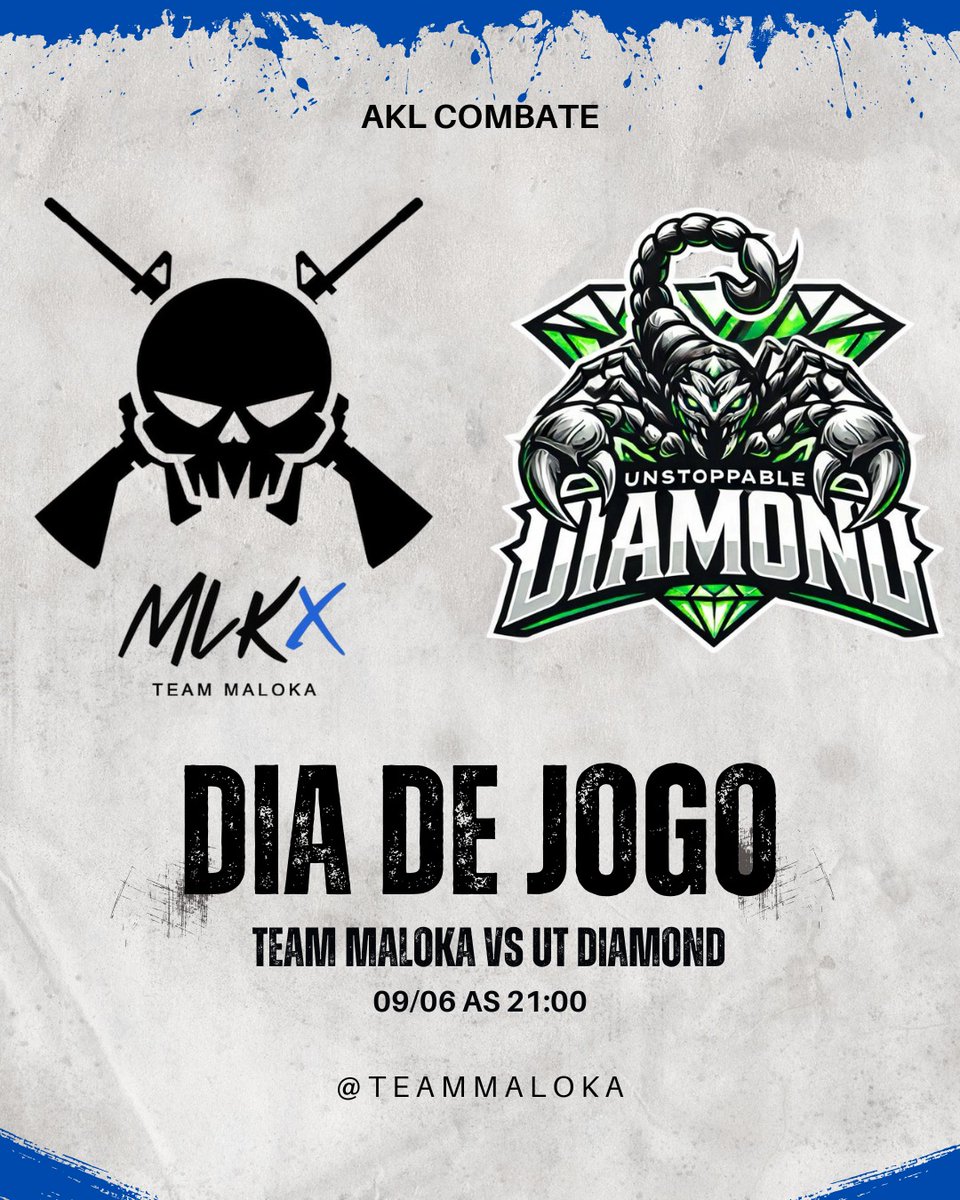 É isso ai malokeiros, temos um grande jogo hoje. 
Vamos em busca da nossa primeira vitória pela <a href="/AKLOficial/">AKL Oficial</a> Combate.

GoMLKx ☠️👊🔥