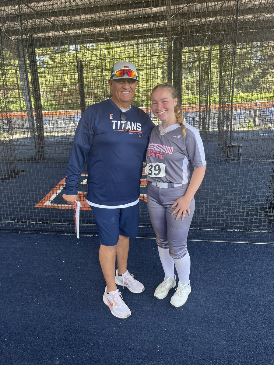 Thank you so much to the California State University Fullerton coaching staff for an amazing camp today! I had a great time getting to work with the coaching staff and I am looking forward to attending the prospect camp in August. Thank you!