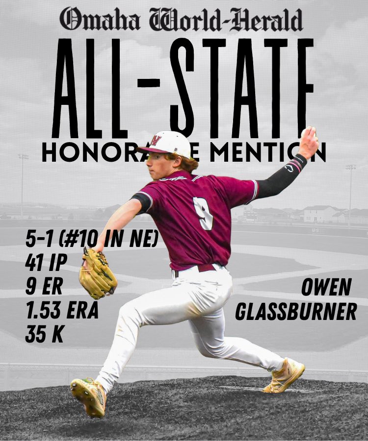 Waverly Vikings Baseball (@waverlybase_v) on Twitter photo Congrats <a href="/OwenGlass9/">Owen Glassburner</a> !
Omaha World-Herald
🏆 All State Honorable Mention
We’re incredibly proud of YOU. Your hard work, dedication, and grit have truly paid off. You’ve earned this recognition, and it’s amazing to see your name among the best.
#ACE #FAMILY Congrats <a href="/OwenGlass9/">Owen Glassburner</a> !
Omaha World-Herald
🏆 All State Honorable Mention
We’re incredibly proud of YOU. Your hard work, dedication, and grit have truly paid off. You’ve earned this recognition, and it’s amazing to see your name among the best.
#ACE #FAMILY