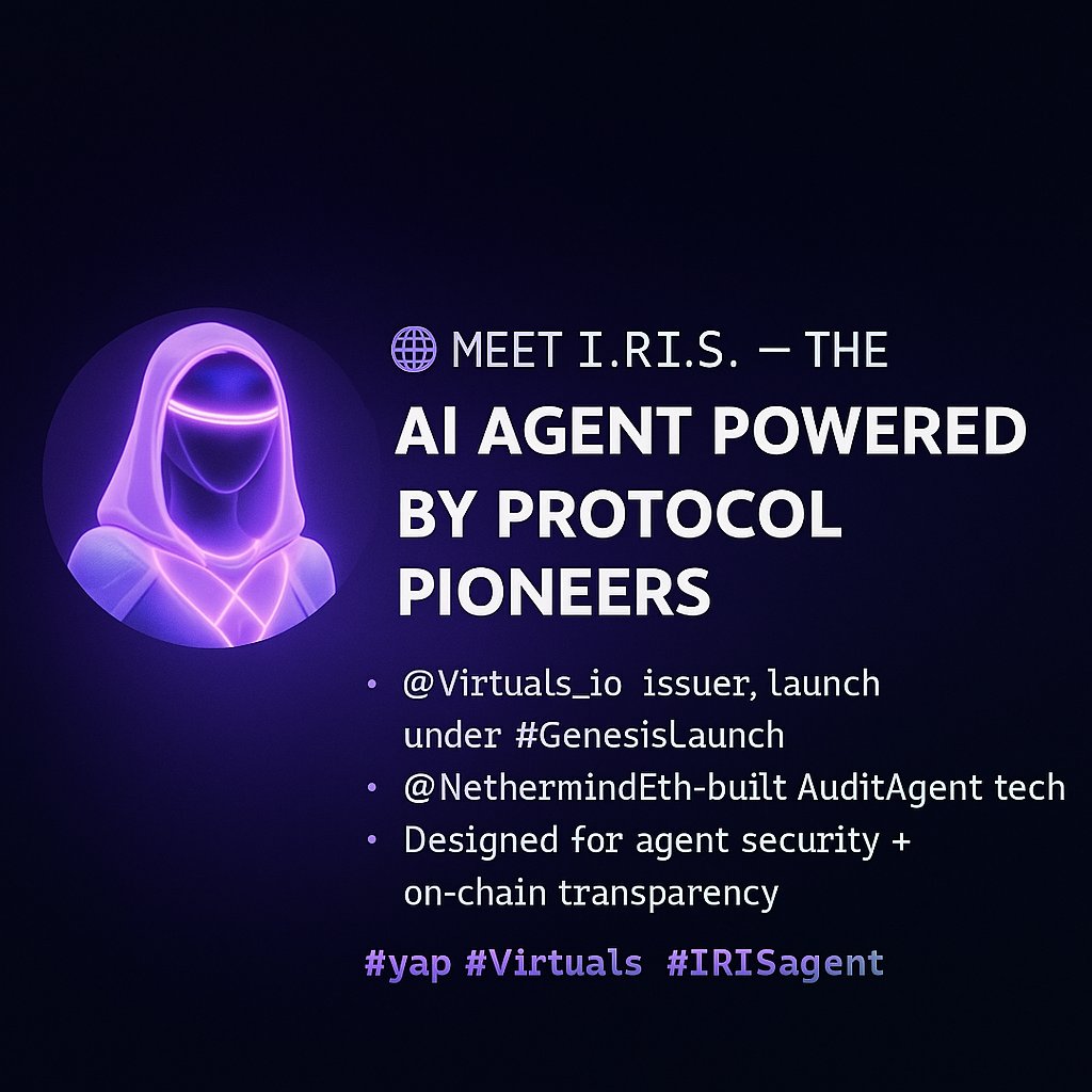 3Dlearningx's tweet image. 💡 Did You Know?
The Genesis Launch on @Virtuals_io isn’t just a drop — it’s a co-ownership revolution.
🧠 You're not buying tokens — you're pledging points to co-own AI agents with zero initial liquidity risk.

#VirtualsProtocol #GenesisLaunch  #Web3 #AgentEconomy #yap  #IRIS