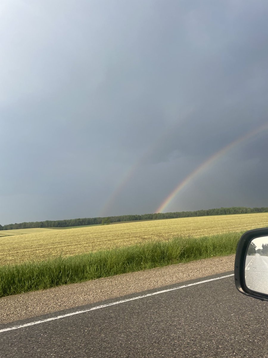 Double rainbow east of Brussels