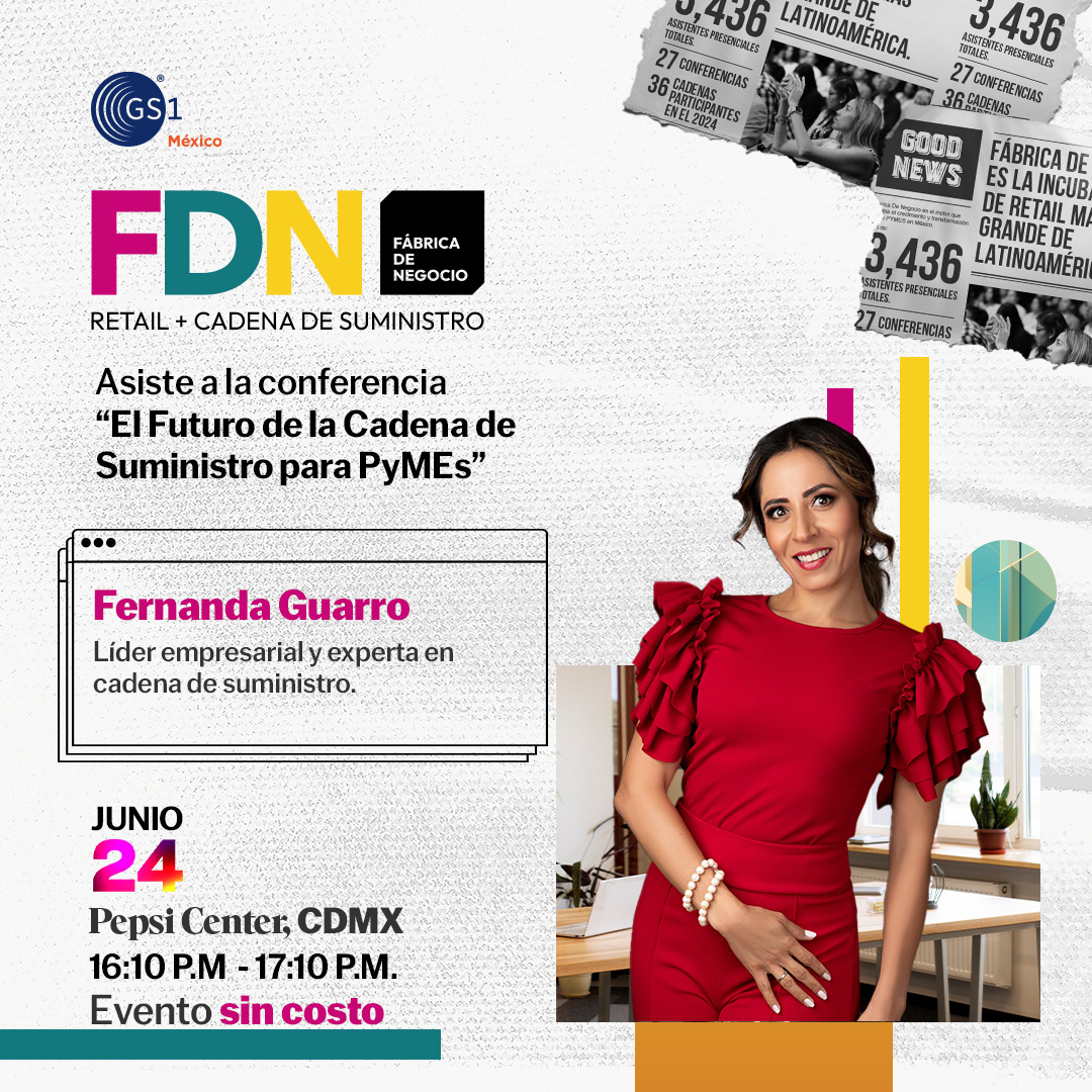 Asiste a la conferencia de Fernanda Guarro, líder empresarial y experta en supply chain, en Fábrica de Negocio 2025.

🗓️ 24 de junio
📍 Pepsi Center, CDMX
🎟️ Evento sin costo
Regístrate ahora: hubs.la/Q03rnvN30

#FDN2025 #FábricaDeNegocio