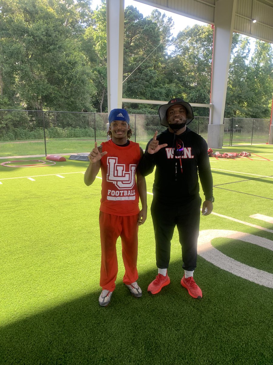 Denijh Montgomery (@denijhmont27) on Twitter photo Had a great opportunity to work with <a href="/coachmac_22/">Todd Macon</a> on how to improve my craft at the <a href="/LamarFootball/">Lamar University Football</a> camp Had a great opportunity to work with <a href="/coachmac_22/">Todd Macon</a> on how to improve my craft at the <a href="/LamarFootball/">Lamar University Football</a> camp