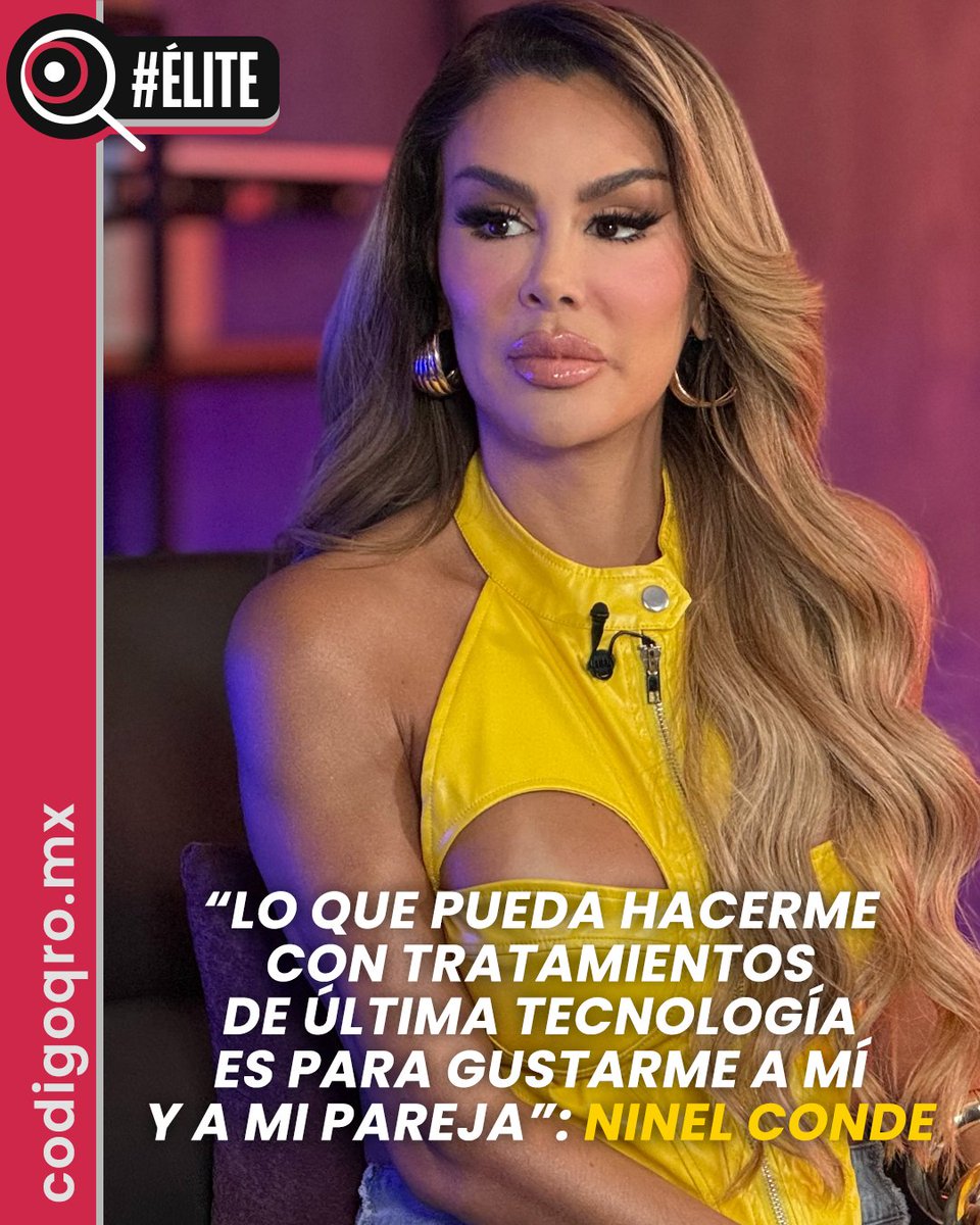 #Élite 💅 En medio de los continuos señalamientos debido a su apariencia física, la actriz #NinelConde salió a defenderse de las críticas y aseguró que “a todas las mujeres nos gusta hacernos ‘upgrades’ para vernos y sentirnos mejor” y aseguró que “nunca es suficiente".