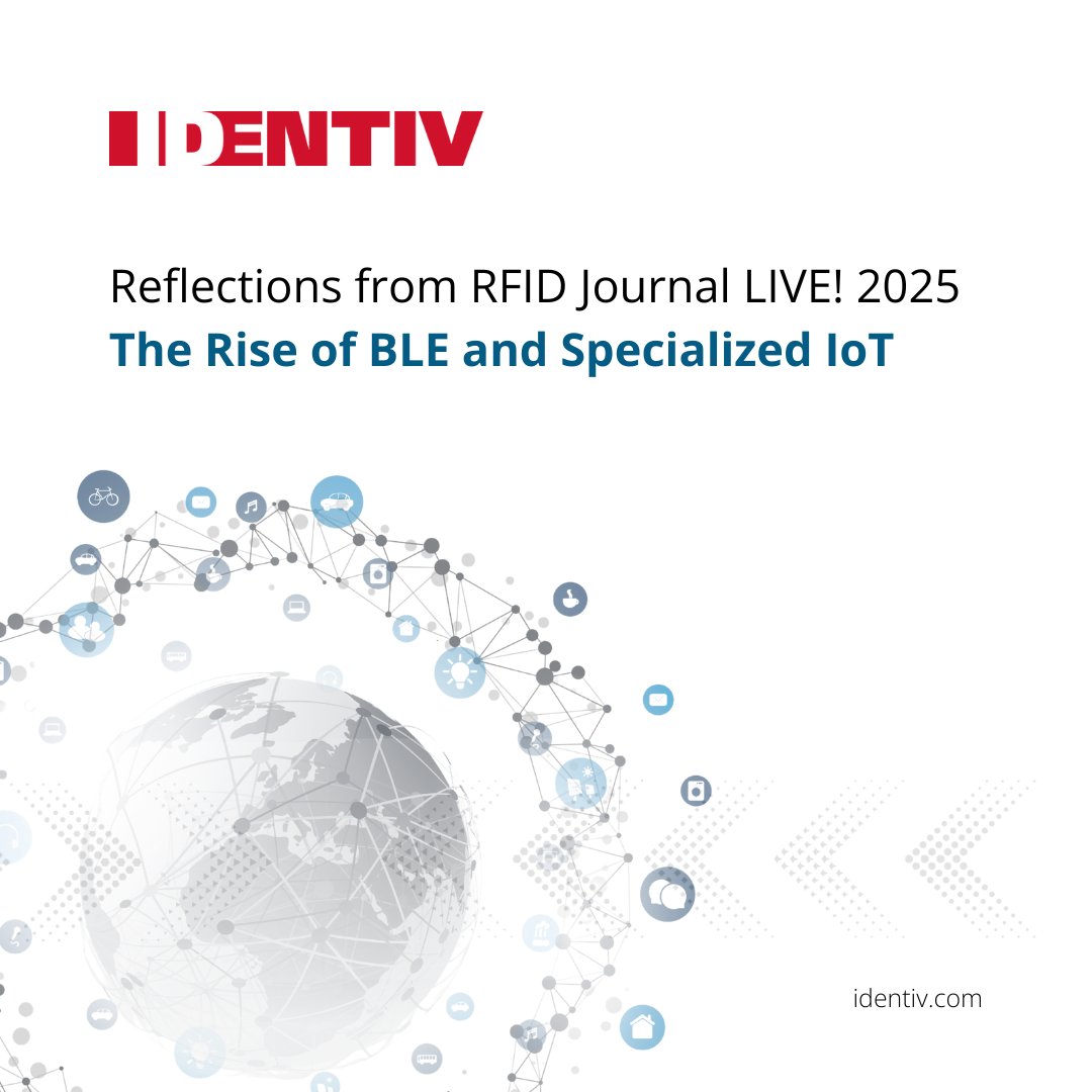 BLE is reshaping IoT! 🚀 Identiv &amp; <a href="/InPlay_Inc/">InPlay_Inc</a> share how BLE smart labels secure high-value goods and boost trust in healthcare, retail &amp; logistics. 

Read our reflections on specialized IoT’s future from <a href="/RFIDJournal/">RFID Journal</a> LIVE: ow.ly/ttbk50W6H2G

#RFID #BLE #IoT #Identiv