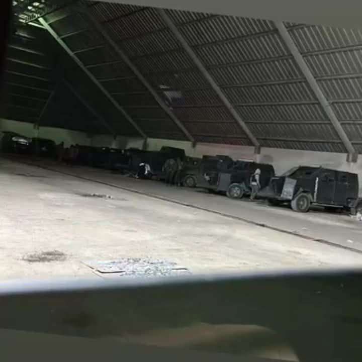 Cartel Watch (@cartelwatchnet) on Twitter photo Interior of a warehouse housing at least a dozen homemade armored vehicles—known as "monsters"—allegedly belonging to the armed group "Los Escorpiones," the operational arm of the Gulf Cartel (CDG). Interior of a warehouse housing at least a dozen homemade armored vehicles—known as "monsters"—allegedly belonging to the armed group "Los Escorpiones," the operational arm of the Gulf Cartel (CDG).