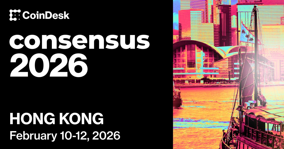 consensus_hk's tweet image. 🔥 The future's on sale, but not for long. ⏱️
Consensus 2026 Super Early Bird (Hong Kong 🇭🇰 & Miami 🌴) ends this Wednesday, June 11. Prices jump after 10 AM ET / 10 PM HKT. Lock in the lowest!
Secure your spot: consensus-hongkong.coindesk.com/?term=organic&…