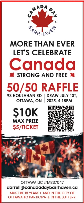 cnddaybarrhaven's tweet photo. It's only three weeks to Canada Day Barrhaven, do you have your 50/50 tickets? https://t.co/ciKUvdfPQe
For this event to go ahead we need lots more funds.
Now is your opportunity to not only help support this amazing event but have a chance to win up to $10,000. with our lottery https://t.co/cdW6Xti4Eh
