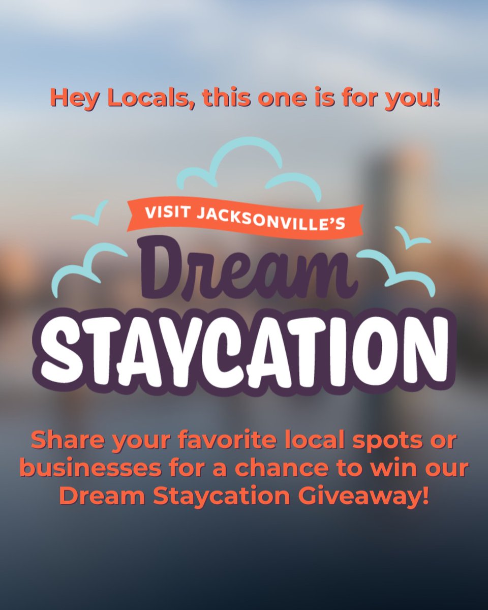 We're inviting Northeast Florida residents to share what they love about our city for a chance to win an unforgettable Dream Staycation right here on the Flip Side of Florida.
To enter, share your favorite local business, place or memory in Jacksonville.
 visitjacksonville.com/flipsider/