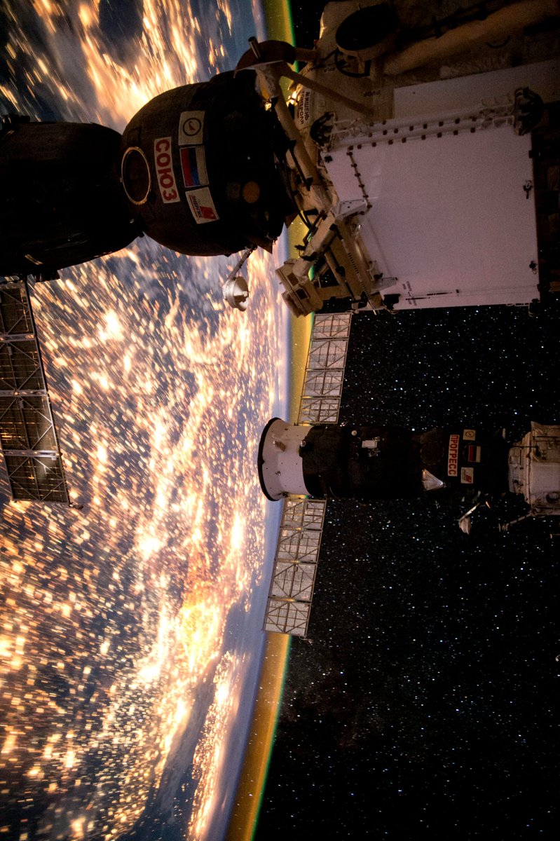 Earth at night from space