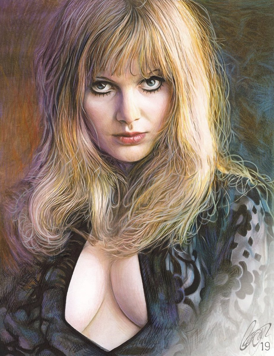 Madeline Smith 'The Vampire Lovers' art by Frederick Cooper (2019)
#70smovies #horrorart