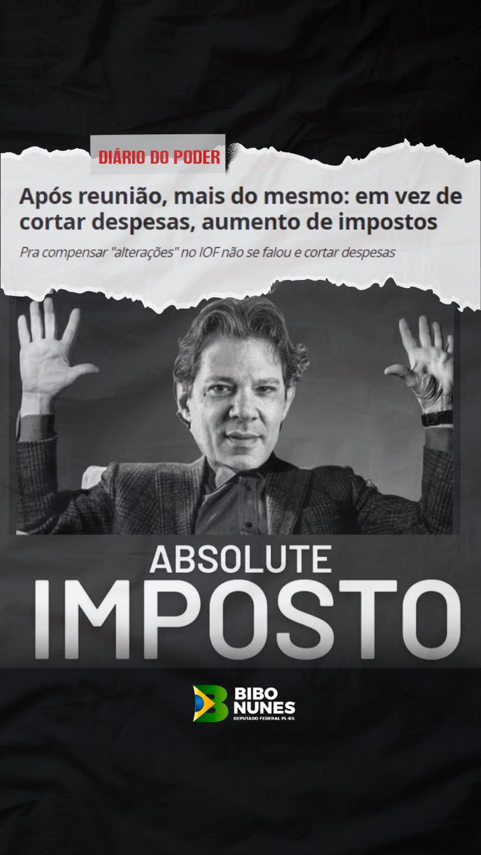 🔥 REUNIÃO PARA NADA: EM VEZ DE CORTAR DESPESAS, GOVERNO PLANEJA AUMENTAR IMPOSTOS!

Após mais uma reunião da equipe econômica do DESGOVERNO, o resultado é decepcionante — e repetitivo: nenhuma medida concreta para cortar gastos públicos, apenas o velho plano de empurrar a conta