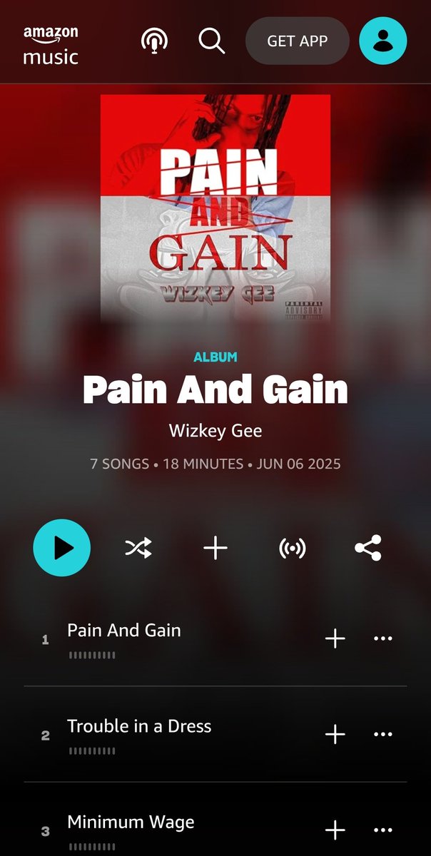 IT'S OFFICIAL! 🚨

My second studio EP "Pain and Gain" is now available on #AmazonMusic! 🟡🎧

This project is a journey through pain, hustle, and the wins that come after the storm. 💯🔥
 
🎶 Stream it now ➡️ music.amazon.com/albums/B0F91NY….. 

💽 Support the grind, feel the truth in